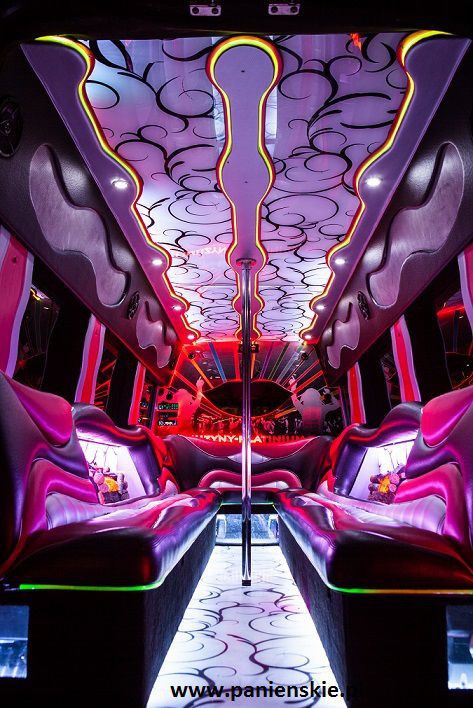 party bus wieczór panieński Warszawa wnętrze